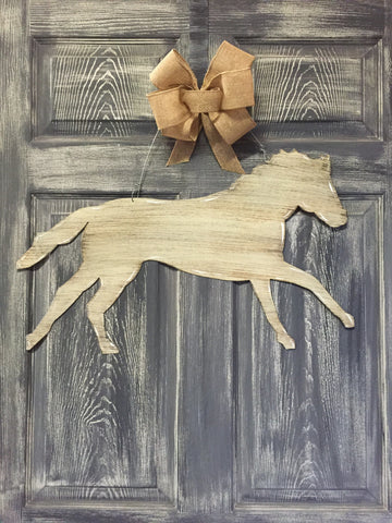 Horse Running Doorhanger 16"x24" More Colors Available