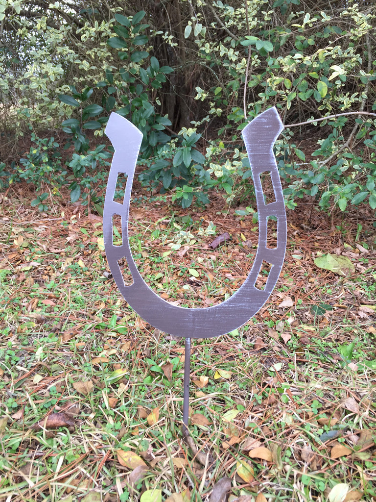 10" Horse Shoe Yard Stake More Colors Available