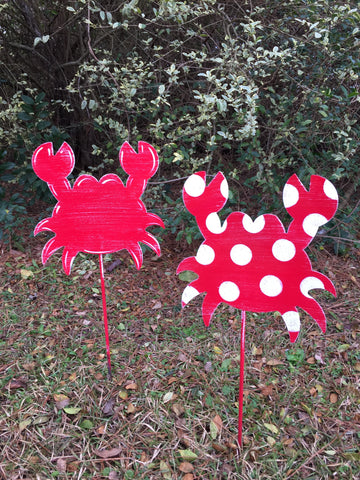 10" Crab Yard Stake More Colors Available