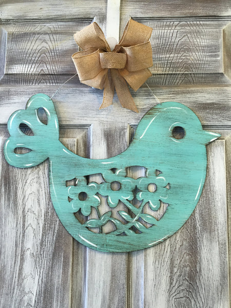 Spring Bird Doorhanger 17"x23" More Colors Available