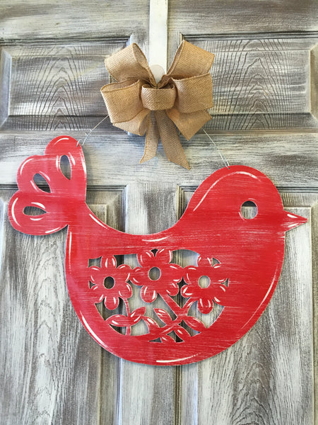 Spring Bird Doorhanger 17"x23" More Colors Available