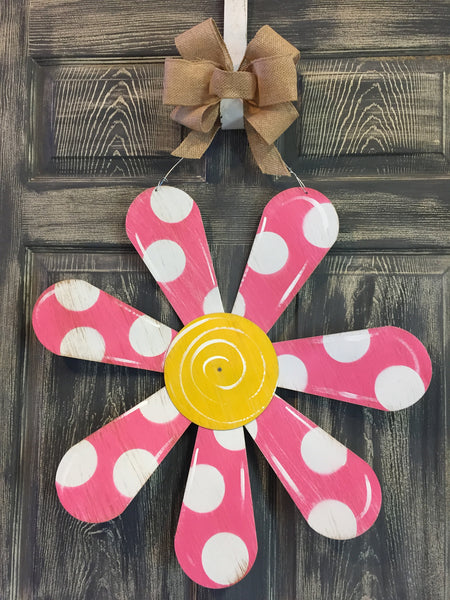 Flower Doorhanger 22"x22" More Colors Available