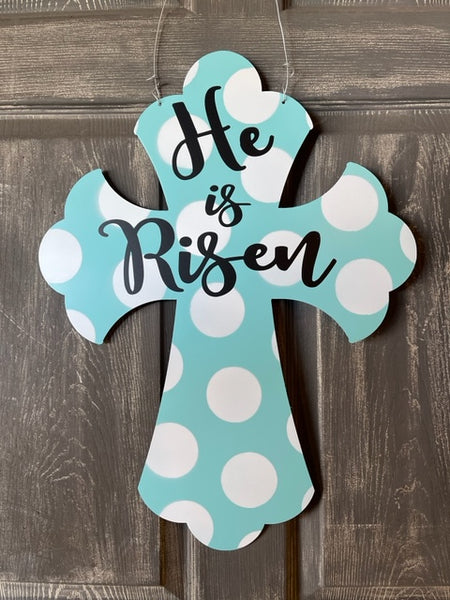 Cross Doorhanger and Yard Stakes 24"x18" More Colors Available