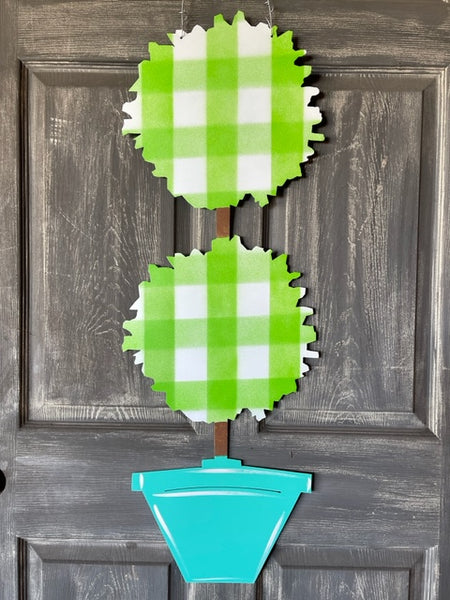 Topiary Door Hanger 36"x13" More Colors Available