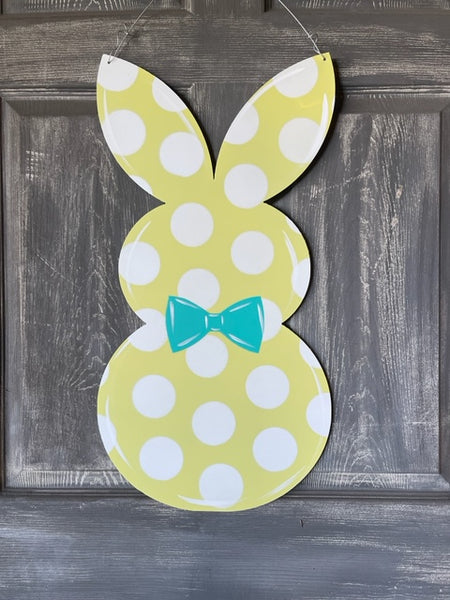 Rabbit Door Hanger or yard stake more colors available 26x13