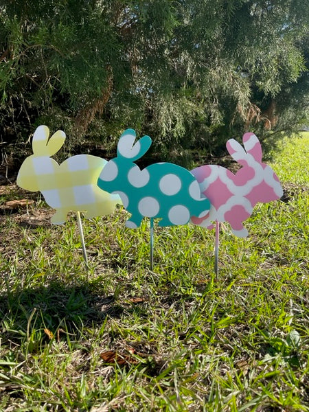 10" Bunny Yard Stakes More Colors Available
