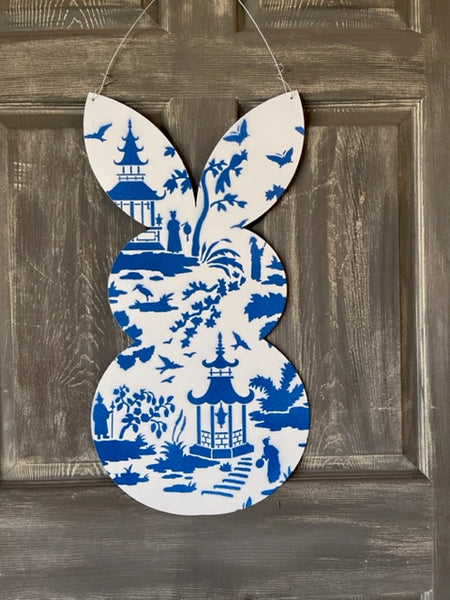 Rabbit Door Hanger or yard stake more colors available 26x13