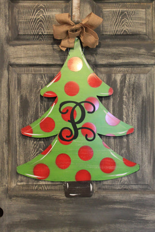Christmas Tree Doorhanger and Yard Stakes 29"x22" More Colors Available